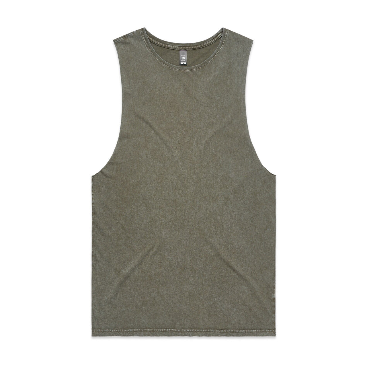 Stone Wash Barnard Tank MOSS STONE front