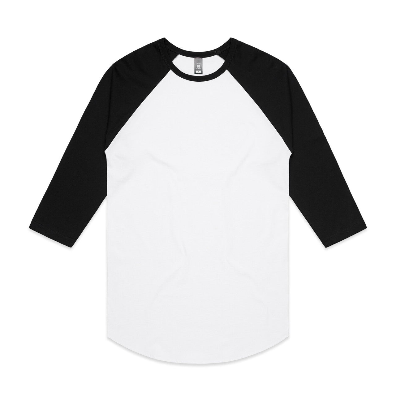 Raglan Tee WHITE/BLACK front