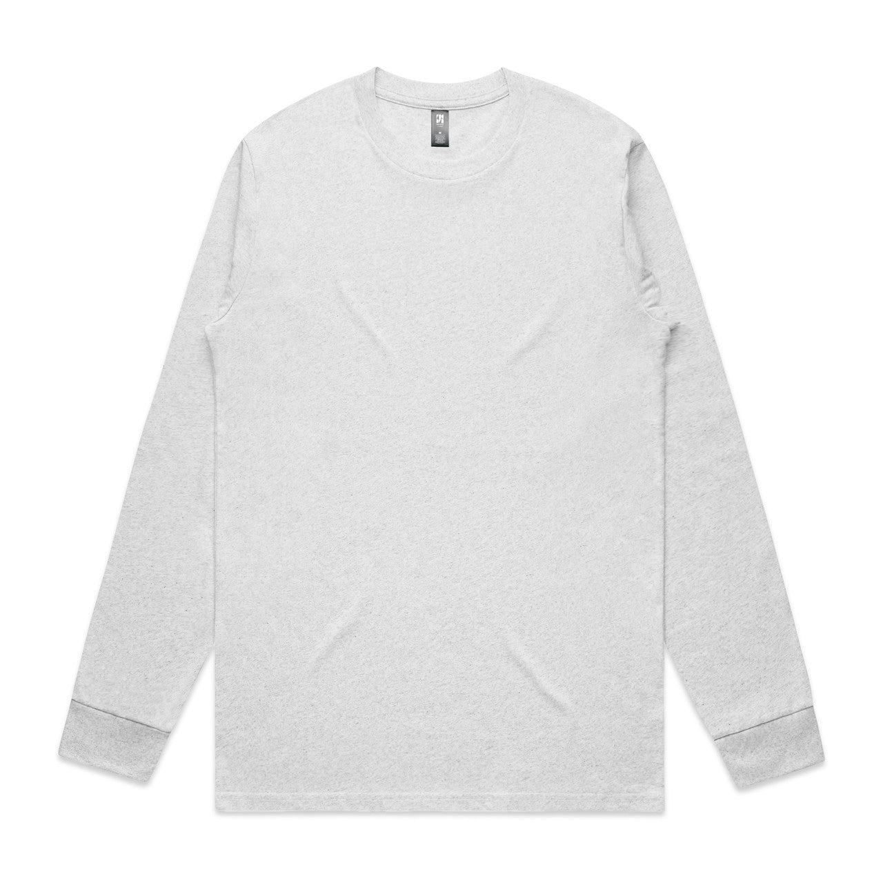 Classic L/S Tee WHITE HEATHER front