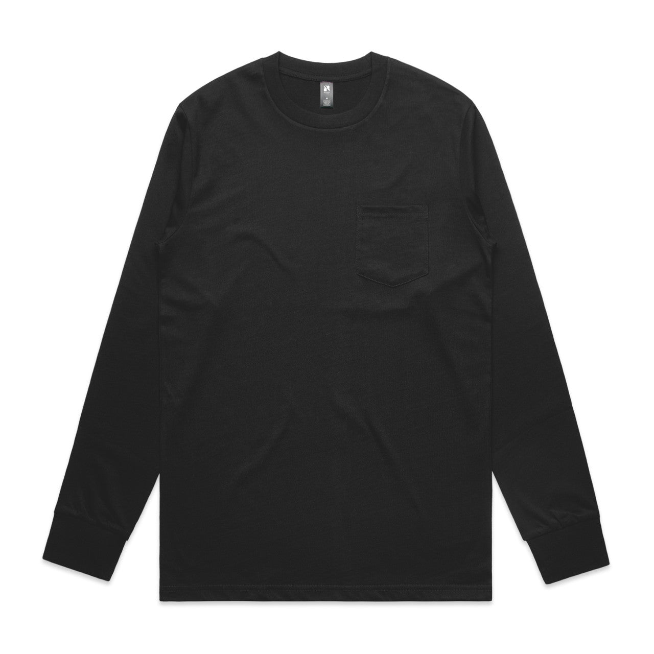 Classic Pocket L/S Tee BLACK front
