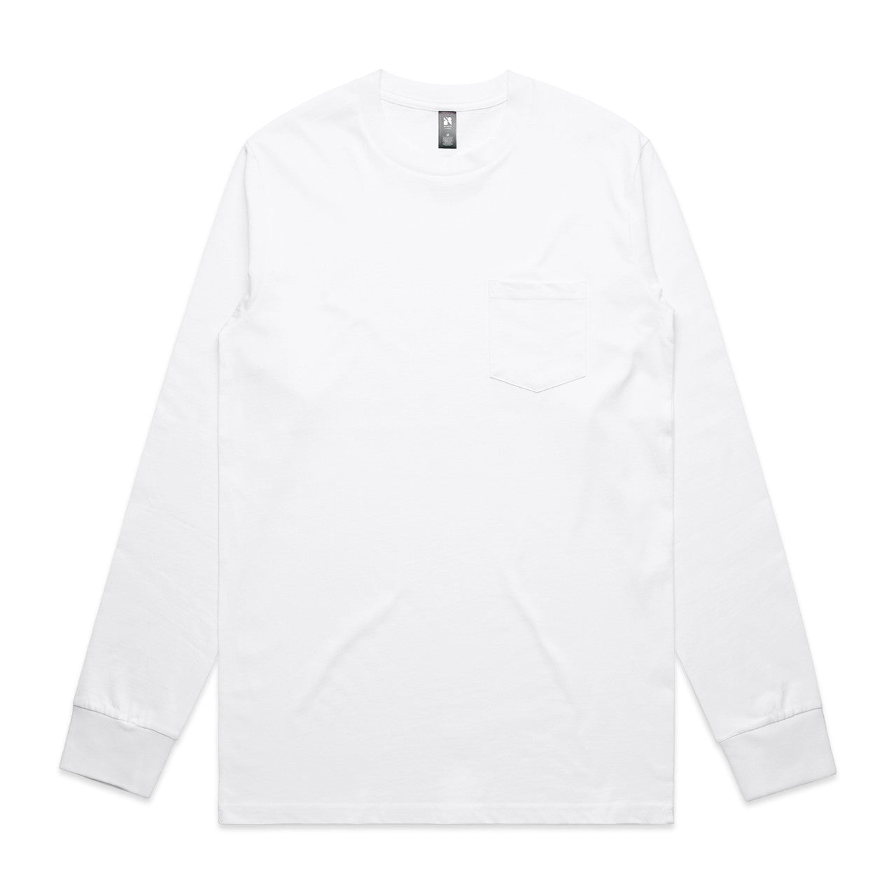 Classic Pocket L/S Tee WHITE front