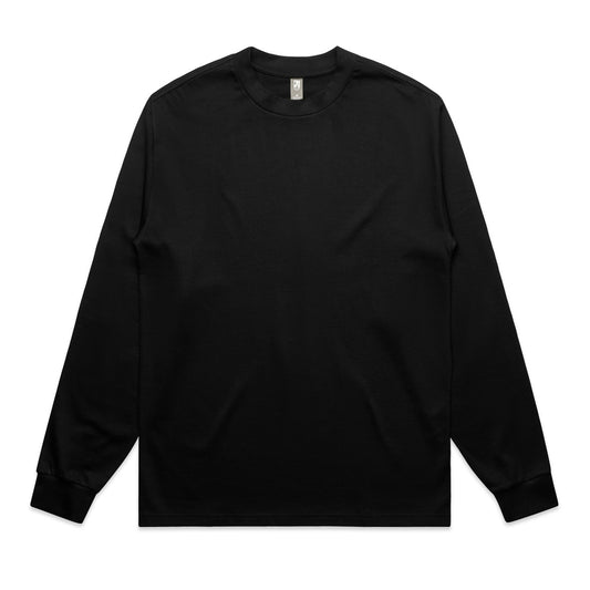 Heavy L/S Tee BLACK front