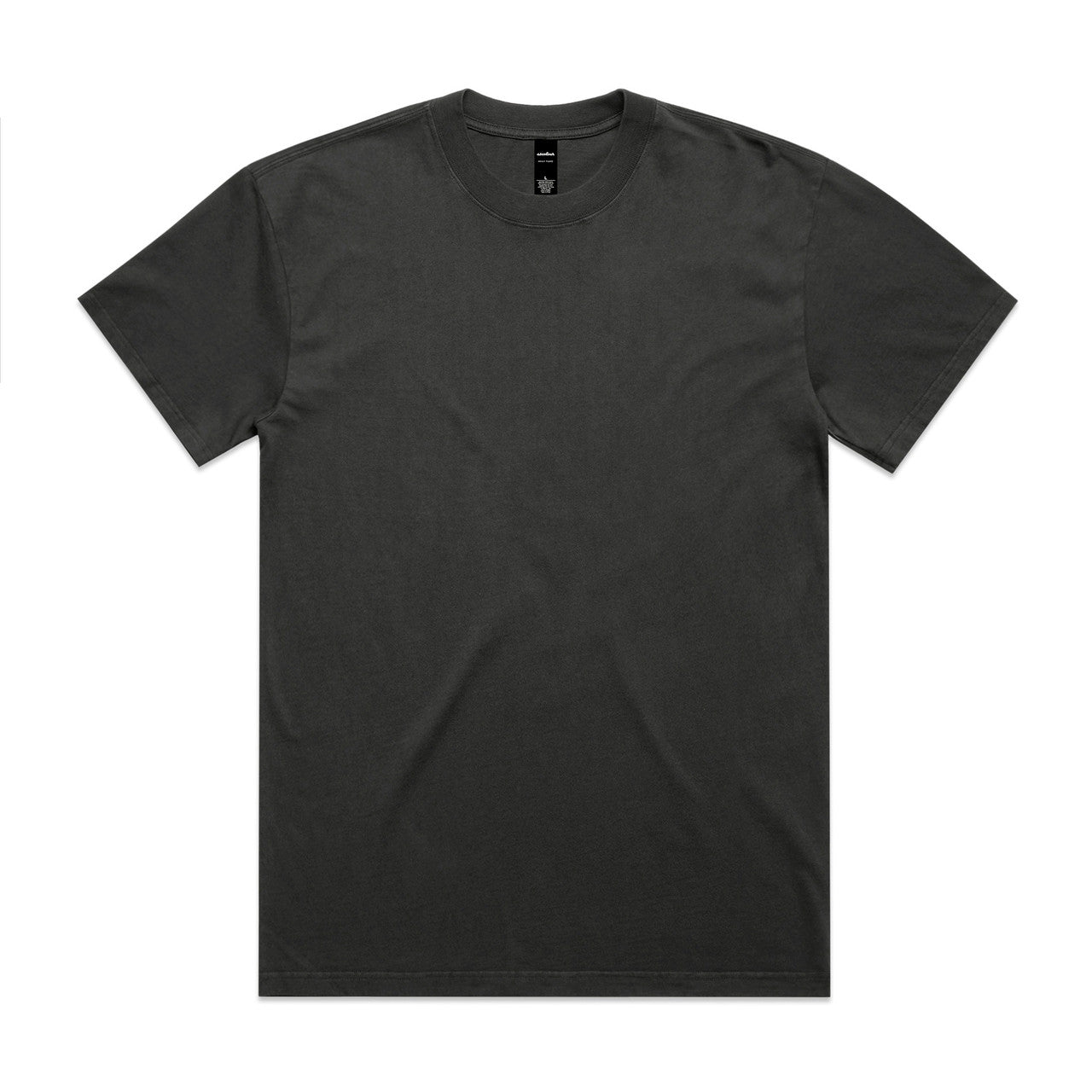 Heavy Faded Tee FADED COAL front