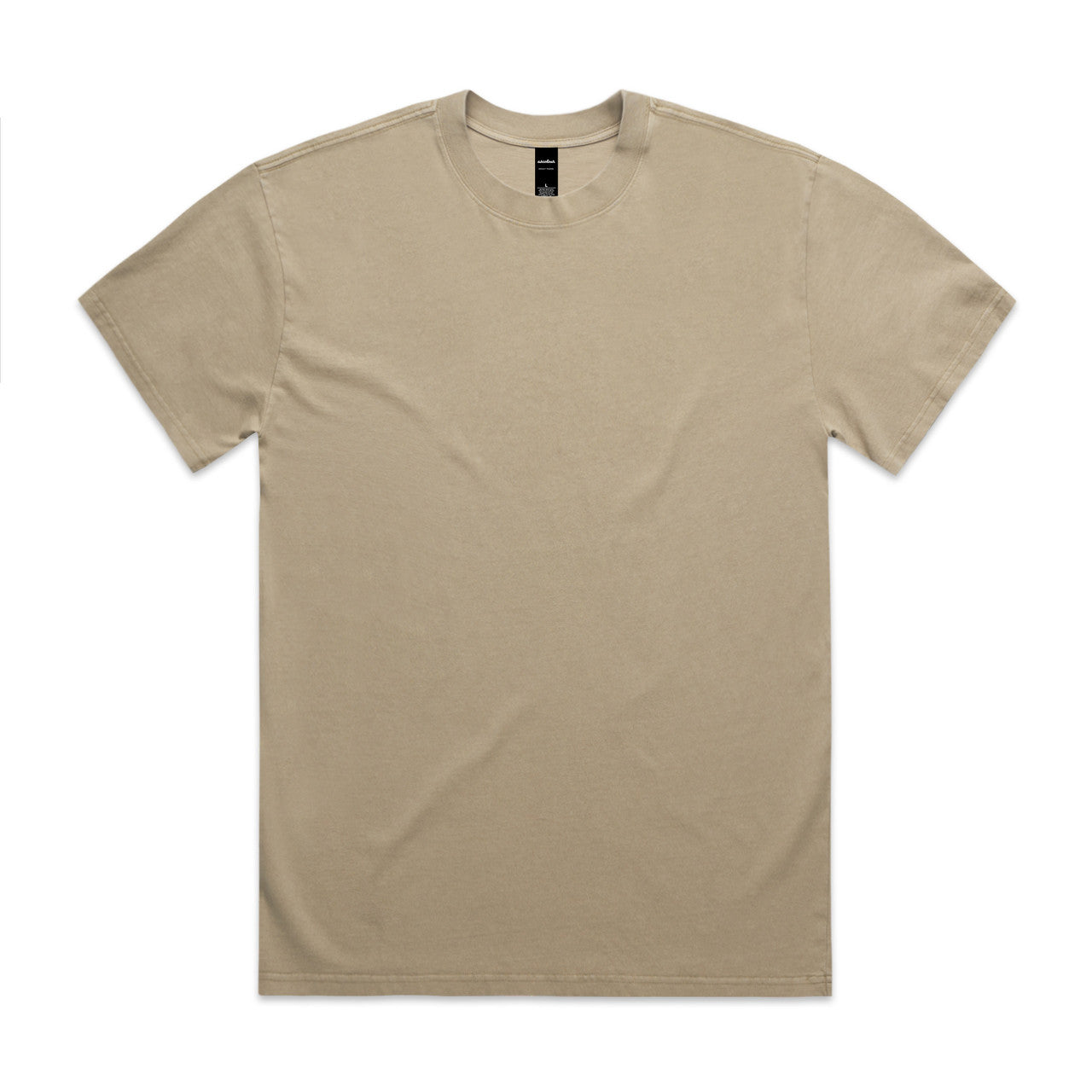 Heavy Faded Tee FADED KHAKI front