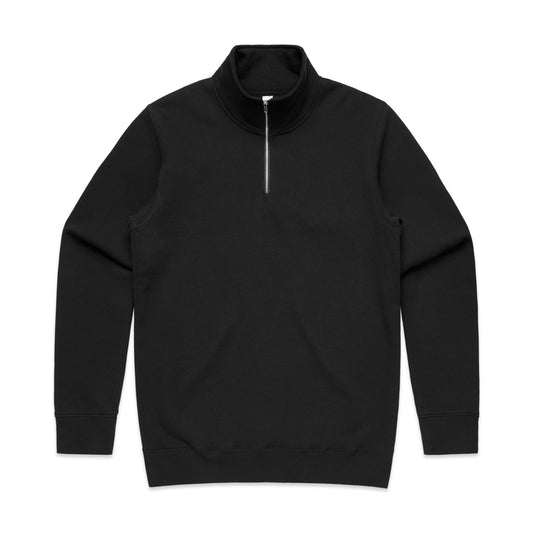 Stencil Half Zip Crew BLACK front