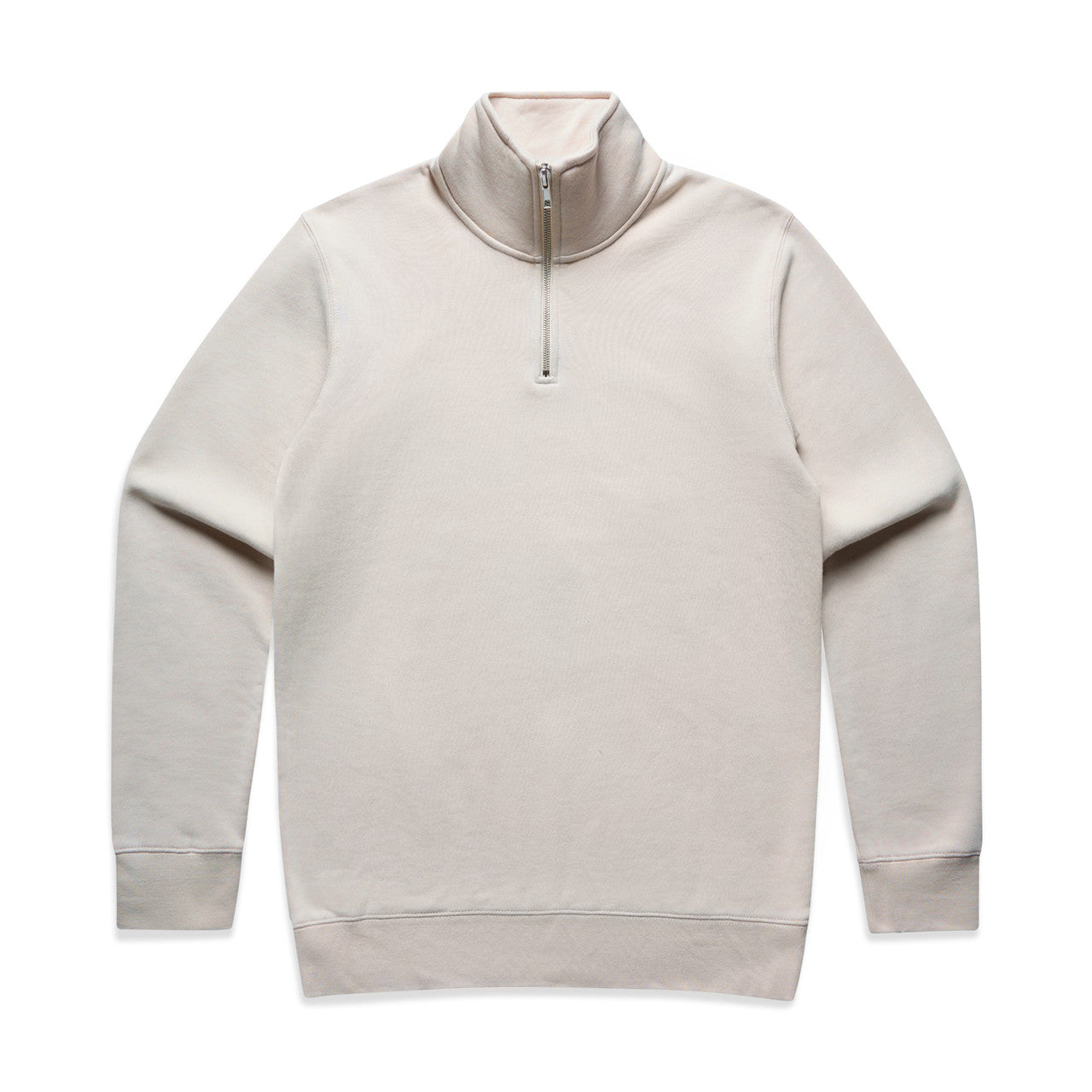 Stencil Half Zip Crew BONE front