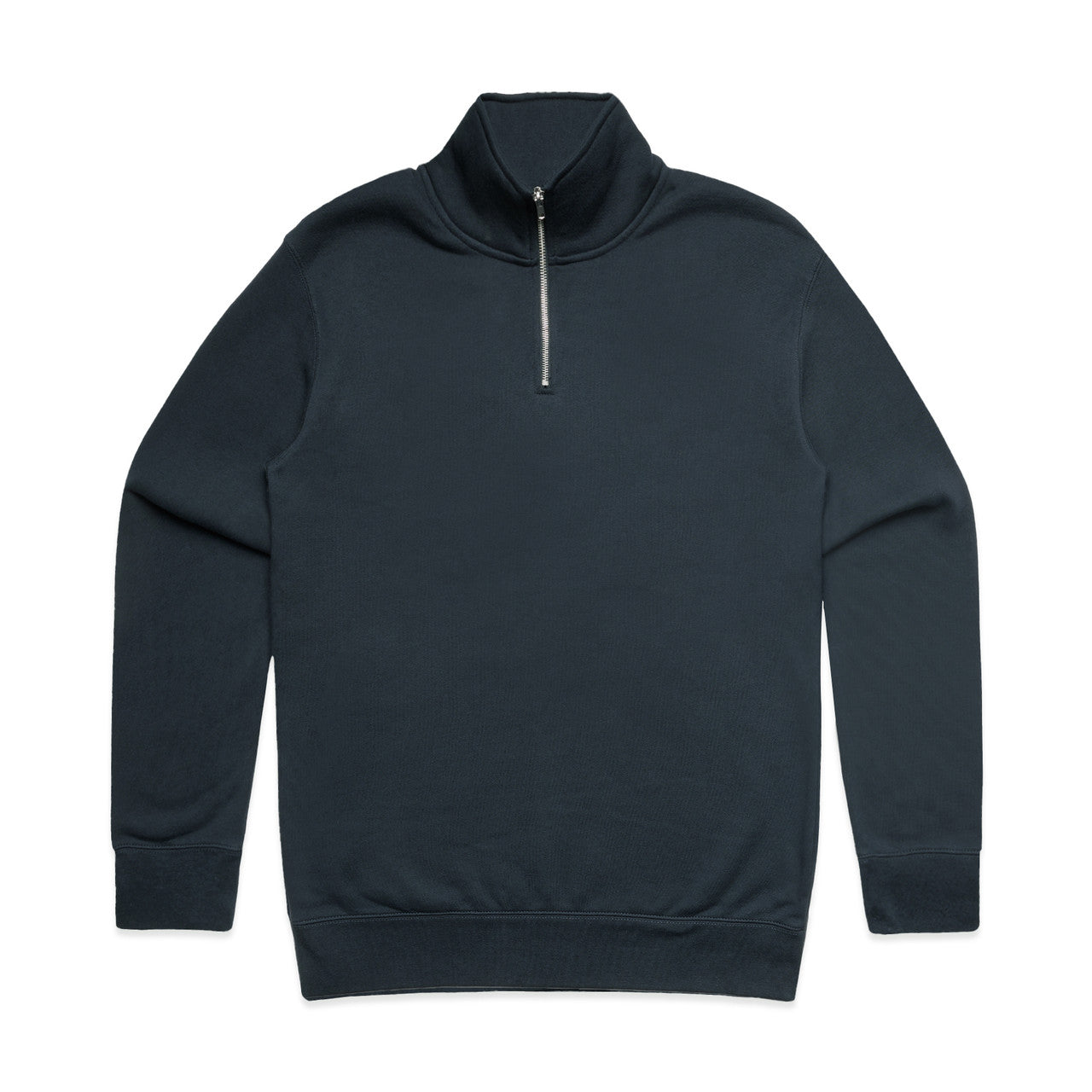 Stencil Half Zip Crew CARBON BLUE front