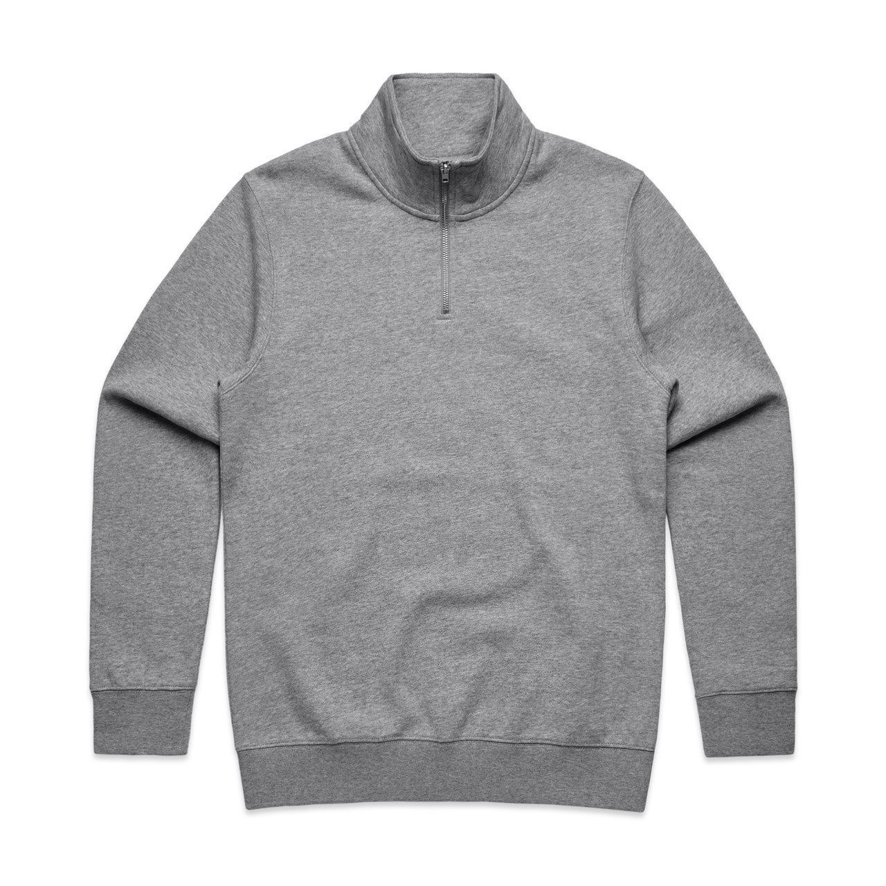 Stencil Half Zip Crew ATHLETIC HEATHER front