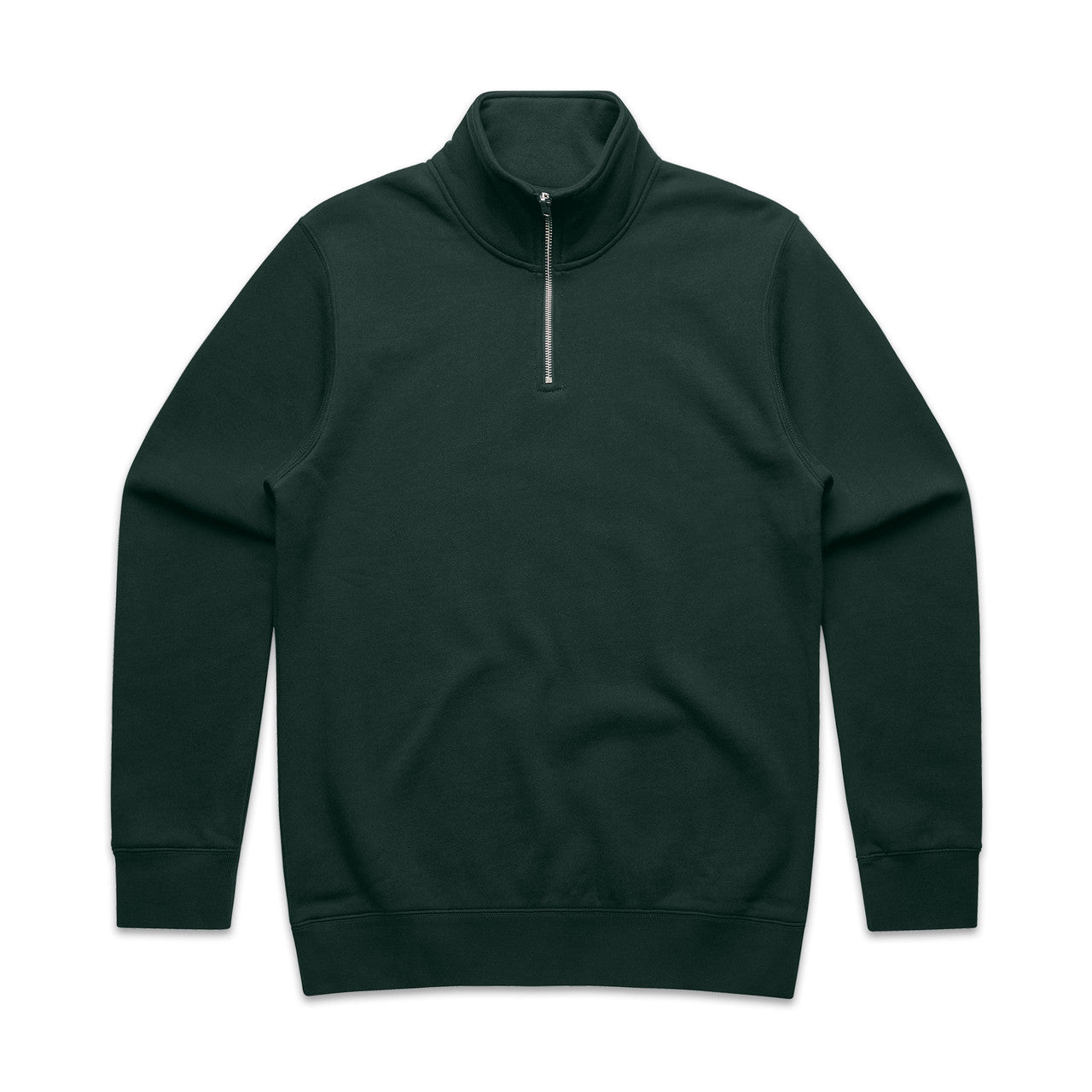 Stencil Half Zip Crew PINE GREEN front