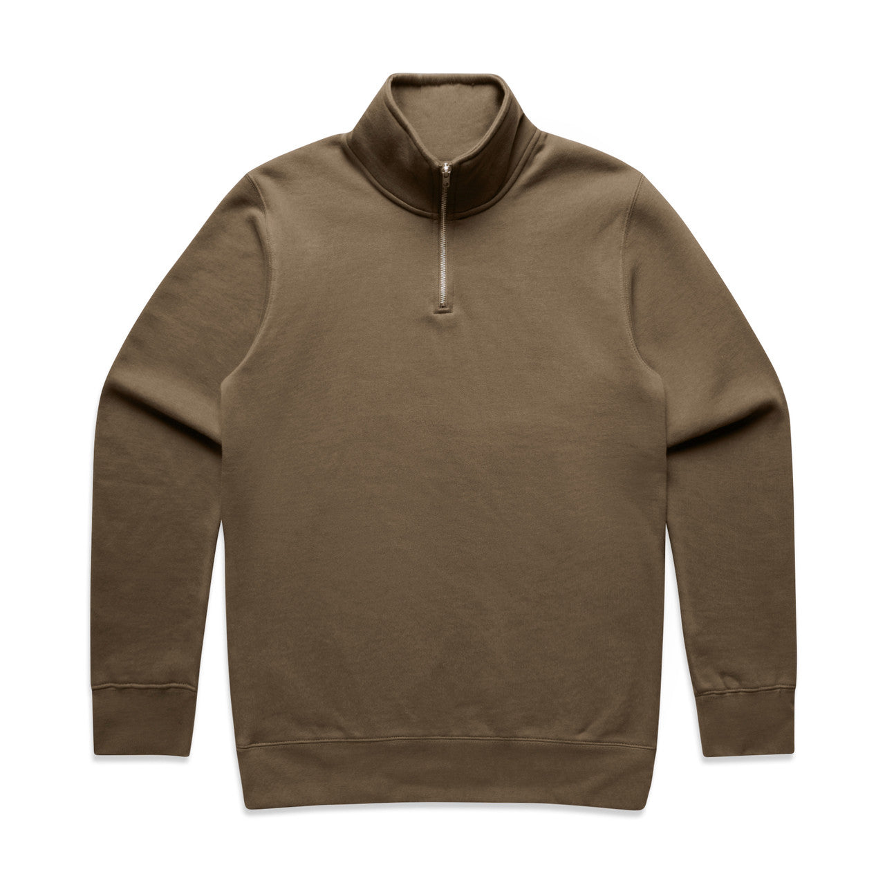 Stencil Half Zip Crew WALNUT front
