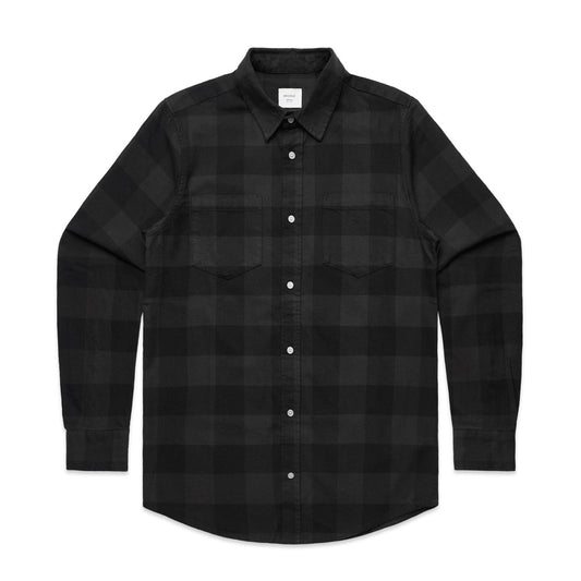 Check Shirt COAL/BLACK front