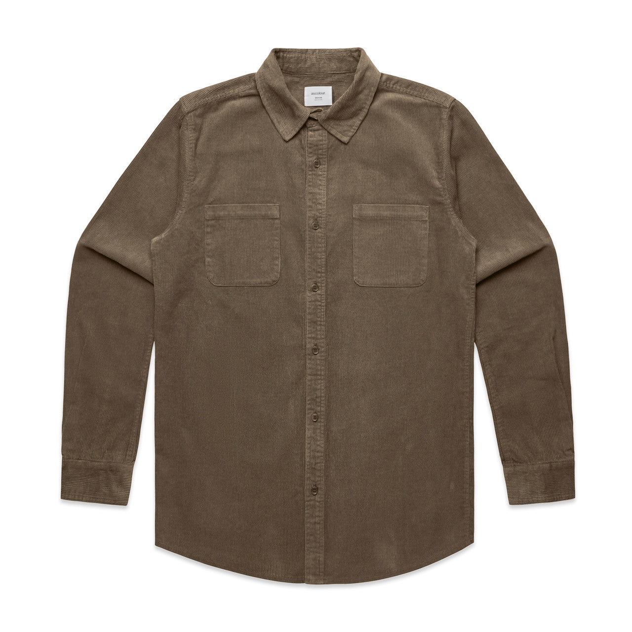Cord Shirt WALNUT front
