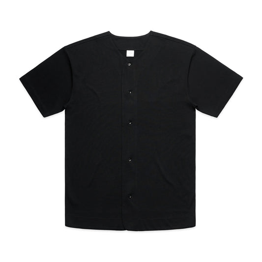 Heavy Baseball Jersey BLACK front