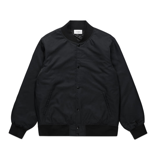 College Bomber Jacket BLACK front