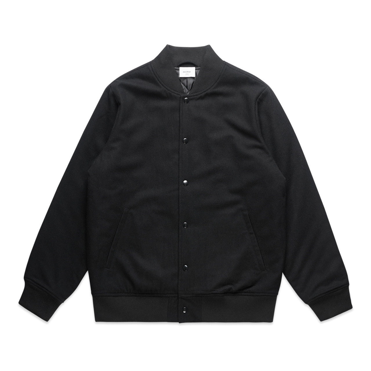 Felt Bomber Jacket BLACK front