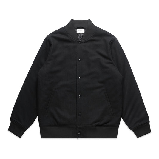 Felt Bomber Jacket BLACK front