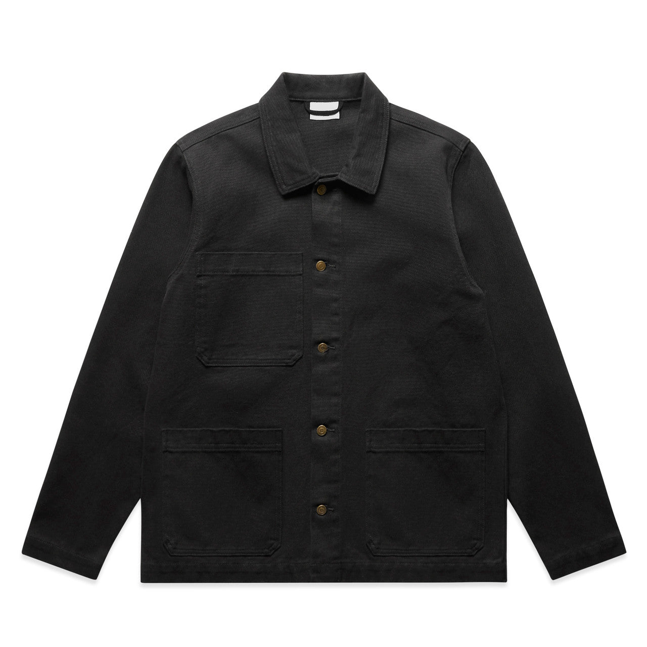 Canvas Chore Jacket BLACK front