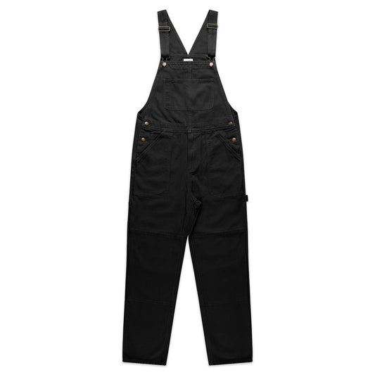 Canvas Overalls BLACK front